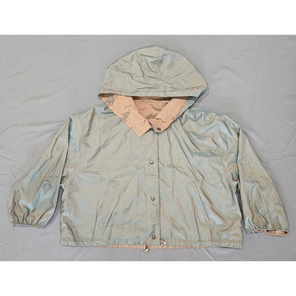 Mycra Pac Reversible iridescent Hooded Jacket Womens 1 S/M Water Resistant